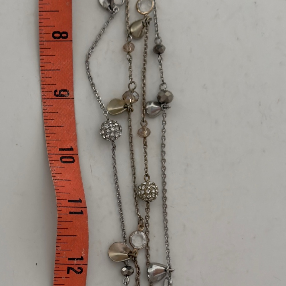 Elegant 19” Silver and Gold Women's Necklace